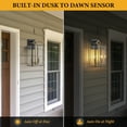thumbnail image 6 of C Cattleya 14.5in 2-Light Dusk to Dawn Dark Bronze Finish Brass Outdoor Wall Lantern, 6 of 9