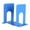 blue, variant on Luolandi Business and Home Use Bookends for Organizing Workspace or Home Library blue