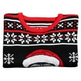 thumbnail image 7 of Skull Santa Claus Bones Lights and Snowflakes Knitted Ugly Christmas Sweater Multicolor, 7 of 7