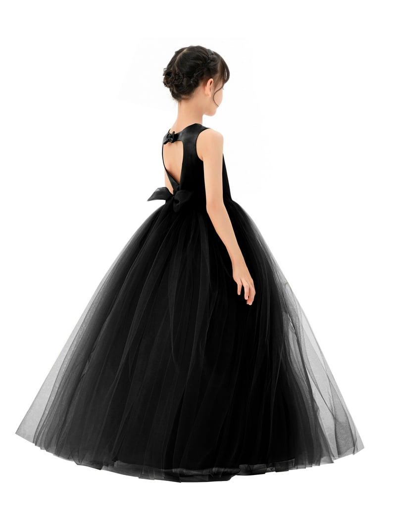 strapless open back dress Girls Tiered Tulle Formal Princess Party Gowns  Children's Territory a  Unit of VIC&SI LLC