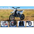 thumbnail image 6 of Dapmiu Stable Circuit Electric Dirt Bike - 36V 350W Motor with Low Heat Design, 45+ Minutes Runtime & 150LBS Capacity Blue, 6 of 8