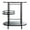 Matte Black, variant on SAFAVIEH Iva Modern 3 Tier Swivel Bar Table, White/Gold (29.5 in. W x 17.7 in. D x 32.8 in. H)