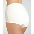 thumbnail image 4 of Women's Vanity Fair 15367 Lollipop Cotton Legband Brief Panty - 3 Pack (White 10), 4 of 4