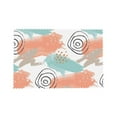 thumbnail image 4 of DouZhe Polyester Placemats Ensemble de 4, Motif Graffiti Coloré Abstrait Résistant à la Chaleur Place Mats pour Table à Manger, 12 Pouces x 18 Pouces, 4 of 6