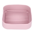 thumbnail image 2 of Kitchen Fryer Basket Reusable Non-Stick Food Safe Silicone Pot Liner Replacement -20℃-220℃L Square 368g Pink, 2 of 8