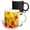 Multicolor, variant on 3drose, Red Yellow N Orange Floral Party, 15oz Two-tone Red Mug