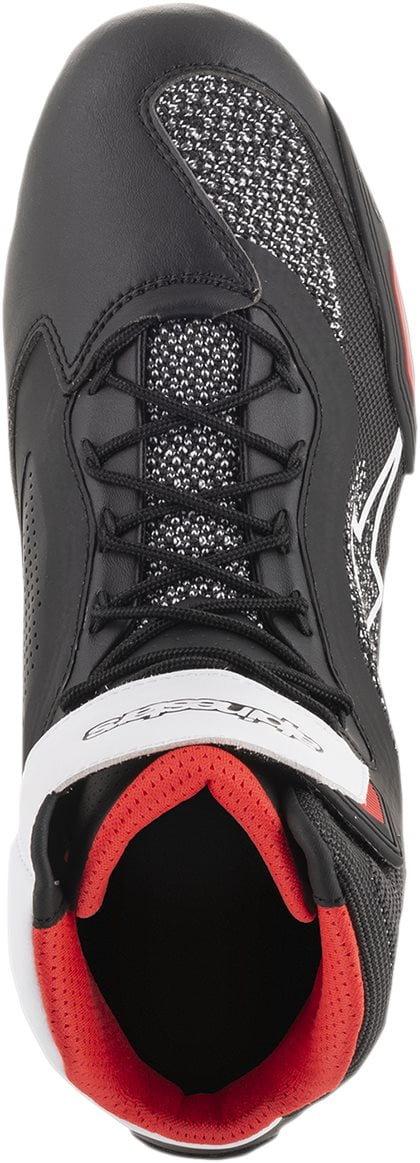 Alpinestars Mens Faster-3 Rideknit Motorcyle Riding Shoe Black//White//Red 11.5