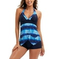 thumbnail image 3 of Aayomet Bikini Sets For Women Flounce Bikini Piece Women Swimwear 2 With Boyshorts Set Printed Top Swimwears Tankinis Set,Blue XL, 3 of 4