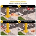 thumbnail image 7 of Shininglove 36inch Safety Bollard, 2 Packs Bollard Post for Driveway Barrier, Parking Pole, 7 of 7
