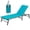 Aqua, 1 Pack, variant on Kozyard Outdoor Flat Foldable Lounge Chair with 5 Adjustable Backrest, Assemble-Free, Portable Aluminum Recliner(1 Pack, Mint Green)