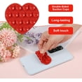 thumbnail image 4 of Heart Shape Double Sided Phone Suction Holder  Multi-Purpose Silicone Suction Cup Phone Mount Phone Case Sticky Phone Grip, 4 of 7