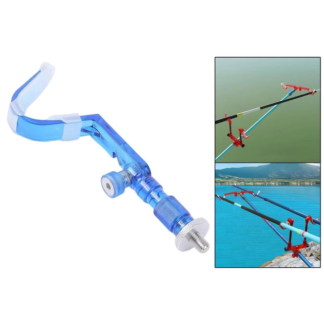 Soporte para cañas de pescar, equipo de herramientas de pesca, soporte ajustable, soporte para pesca Cabeza única azul Cola Resto de caña de pescar