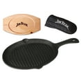 thumbnail image 6 of Jim Beam Cast Iron Skillet with Wooden Plate and Handle Cover, Jb0159, 6 of 7