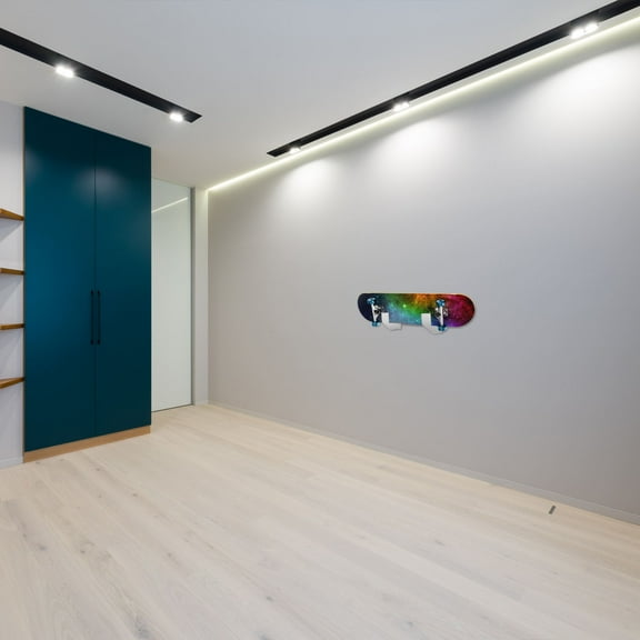 WHAMVOX 1 Pair Wall Mounted Skateboard Display Stand for Snowboard Storage 15.4x12cm