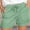 A0427-Green, variant on CALAFEBILA Cargo Shorts for Women Plus Size Drawstring Casual Womens Plus Size with Pockets