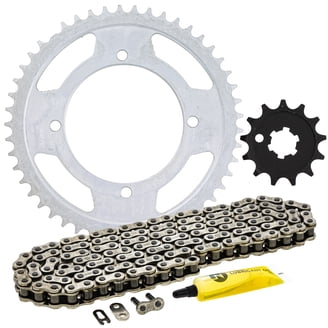 NICHE Drive Sprocket & Chain Combo For Honda XR600R - 14T/48T 520V-X X-Ring 110 Links