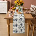 thumbnail image 2 of Nautical Ship Table Runner 72 Inches, Retro Coastal Ocean Lighthouse Mountain Map Bed Runner Dresser Scarves Tabletop for Indoor Outdoor Parties/Ceremony/Banquet, 16" x 72", 2 of 9