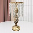 thumbnail image 2 of Elegante candelero con borlas de cristal Centerpiece Arreglo floral Stand Decoraciones para bodas, fiestas, vacaciones, hoteles Oro 45cm D Fernando Portavelas de pilar, 2 of 8