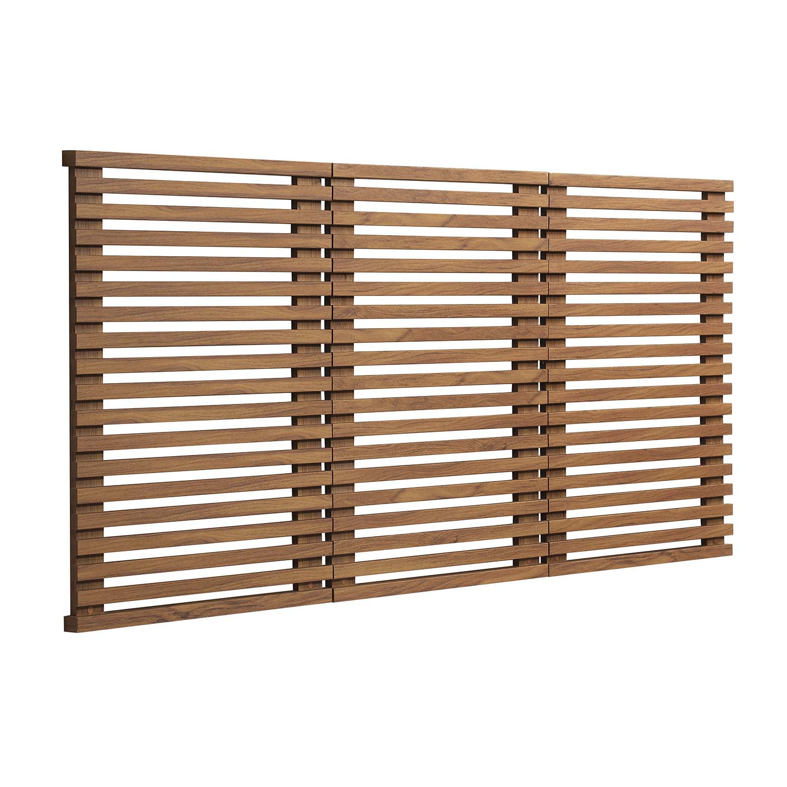 Modway Render Wall Mount Modern Wood Queen Headboard in Walnut