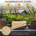 thumbnail image 6 of Costway 6PCS Patio Rattan Furniture Set 32'' Fire Pit Table Tank Holder with Cover Navy, 6 of 12