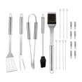 thumbnail image 2 of koolsoo oshhni Heavy Duty BBQ Grilling Tools Set, Thick Stainless Steel Spatula, Fork, 20PCS, 2 of 9