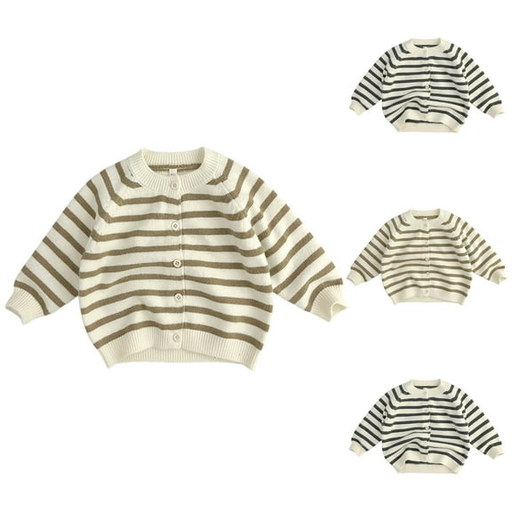 Ashirexll Girls Cardigan Fall Long Sleeve Tops Spring Fashion Versatile Knit Sweater Jacket Warm Casual Cardigan for Children