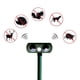 thumbnail image 2 of 2 Piezas-Diseño de Energía Solar Repelente de Animales con Energía Solar Repelente de Ondas Ultrasónicas Recargable para Perros y Gatos, para Exteriores, Césped, Jardín, Uso, 2 of 5