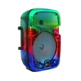 thumbnail image 2 of Open Box - QFX 8" Translucent Portable Party Speaker With Rechargeable Battery and Wired Microphone, 2 of 4