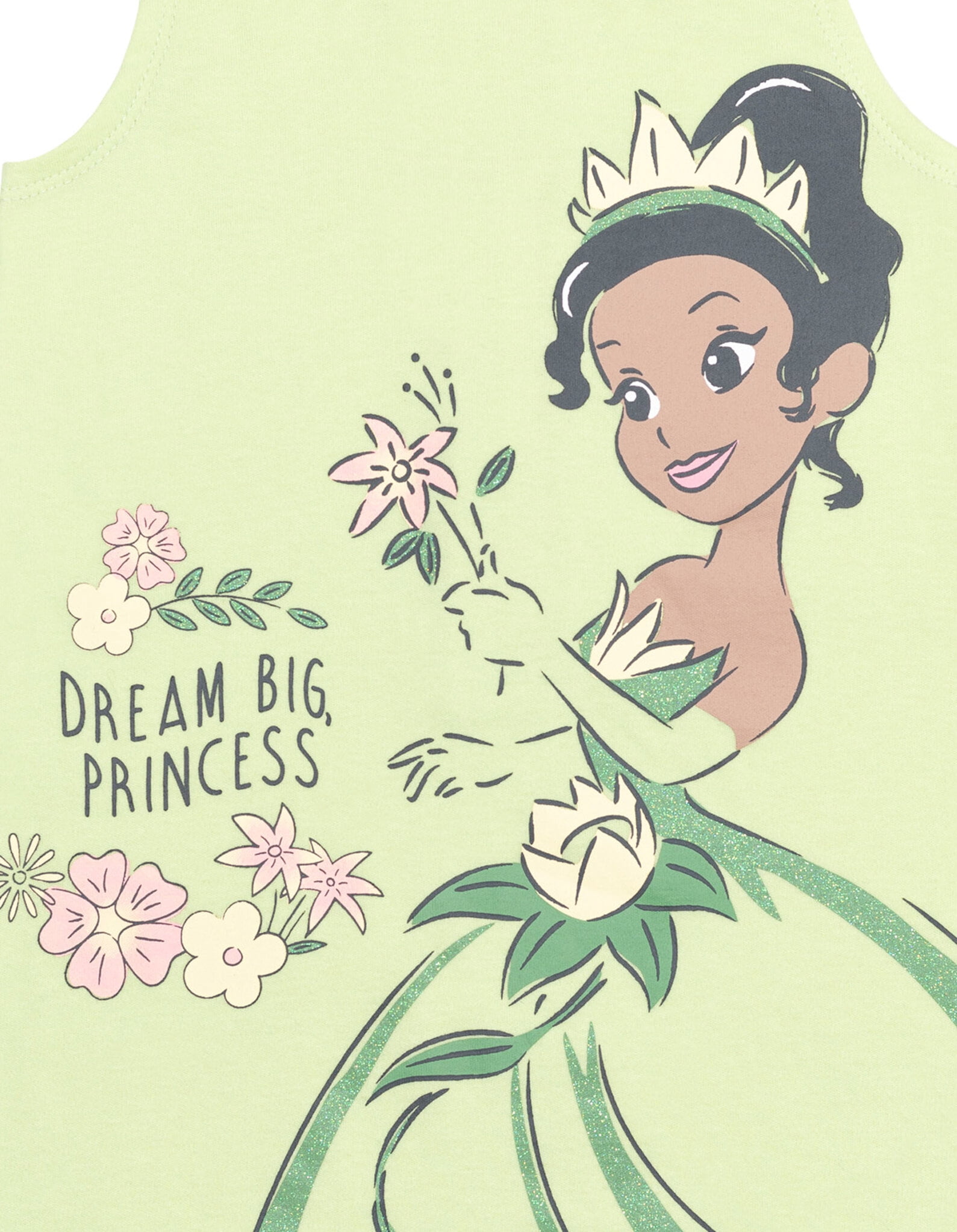 Disney Princess Tiana Infant Baby Girls Romper and Headband Newborn to Toddler