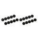 thumbnail image 1 of Wosthever 10 Uds. Tornillos hexagonales para bicicleta, tapas de tornillo, Kit de pernos y tuercas suaves resistentes al desgaste, práctico M6,negro 2piezas, 1 of 6