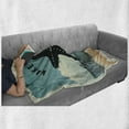 thumbnail image 6 of Starfish Soft Flannel Fleece Blanket, Retro Make a Wish upon a Starfish Inspirational Words on the Beach Grunge Artwork, Cozy Plush for Indoor and Outdoor Use, 70" x 90", Multicolor, by Ambesonne, 6 of 6