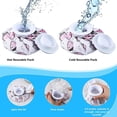 thumbnail image 3 of English Style Ice Pack, Reusable 4PCS Hot and Cold Therapy Ice Pack Waterproof Portable  for Knees for Swelling for Shoulders, 3 of 7