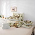 thumbnail image 6 of Manfei Wild Duck Print 7-Piece Twin Bedding,Farmhouse Mallard Bedding Comforter Set,Light Gray Reversible, 6 of 7