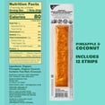 thumbnail image 4 of SOLELY Organic Pineapple Coconut Fruit Jerky, 12 Individually Wrapped Strips, Made from Dried Fruit, Healthy Snacks for All, Vegan Snacks, 0.8oz (23g), 4 of 8
