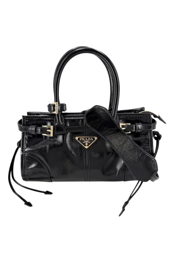 Pre-Owned Prada Women's Bonnie Mini Handbag Shoulder Bag Crossbody Triangle Logo Tote PRADA...