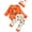 1st Halloween Orange, variant on WIBACKER 1st Halloween Outfits for Newborn Baby Boys Long Sleeve Romper Pants Hat 3-Pieces Pumpkin Halloween Clothes Sets