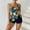 Yellow, variant on Pntutb Womens Tankini Bathing Suits Two-Piece Swim Dress High Waist Lace Up Swimsuits with Boyshorts