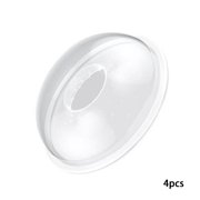 XIRQI 4-Pack Hands-Free Breast Milk Collectors, Soft Silicone Breastfeeding Milk Catcher for Home, Travel, Nursery, Daycare, and Office Use