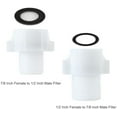 thumbnail image 4 of 7/8'' Female Pipe Adapter to 1/2'' Male, 1/2" Female to 7/8" Male Hose Connector, Faucet Connector with Stainless Steel Filter, for Outdoor Faucet, Bidet, Toilet Fill Valve, Hose Dispenser, 4 of 8