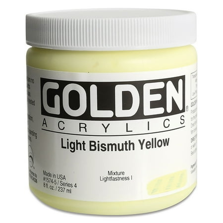 UPC: 0738797014992 | Golden Heavy Body Artist Acrylics – Light Bismuth Yellow  8 oz