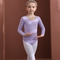 thumbnail image 6 of YTDSCS Baby Kids Girls Long-Sleeved Gymnastics Fleece Dance Leotards Girls Thickened Fall Winter Practice Clothing for 3-11 Years, 6 of 9