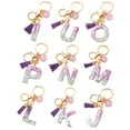 thumbnail image 4 of LYMAYTER Heart-shaped Sequin Keychain Mug Accessory - Initial Letter Charm Keychain with Shiny Heart - shaped Sequins and Tassel, 4 of 6