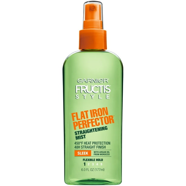 2 Pack Garnier Fructis Style Sleek & Shine Flat Iron Perfector Straightening Mist Hair Spray 6 Fl Oz 2 Pack Garnier Fructis Style Sleek & Shine Flat Iron Perfector Straightening Mist Hair Spray 6 Fl Oz
