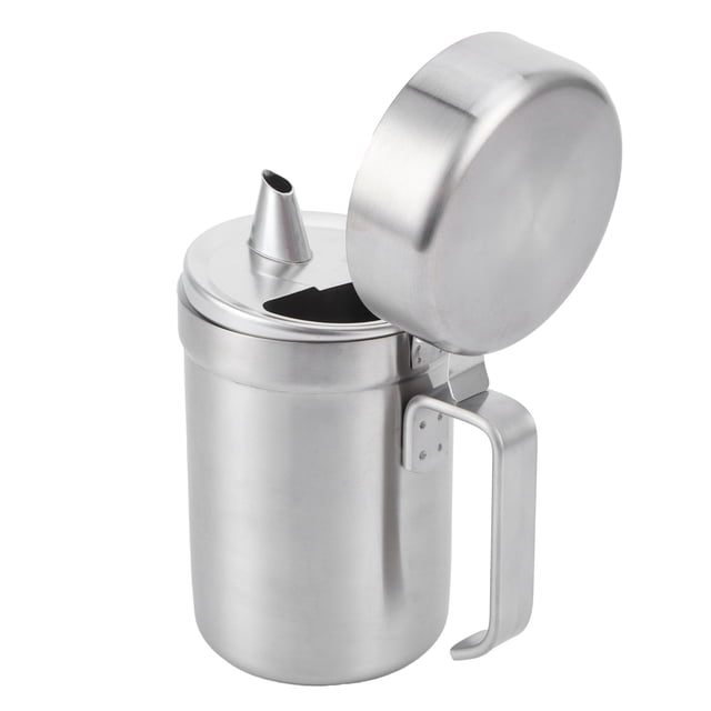 Lata De Aceite, Botella De Aceite De Plata De Acero Inoxidable De 550 Ml, Para Comedor, Restaurante, Hogar YLSHRF Oil Container