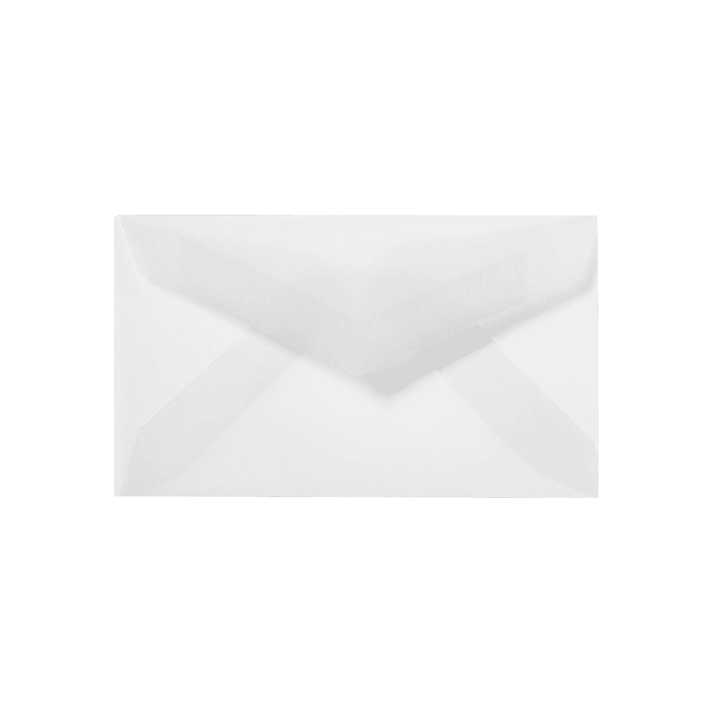 LUXPaper #3 Mini Envelopes, 2 1/8 x 3 5/8, Clear Translucent, 50/Pack
