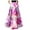 Purple, variant on Women Bohemian Floral Print Maxi Skirt High Waist Pocket Party Beach Long Skirt
