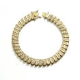 thumbnail image 3 of Yellow Gold Vintage Style Bracelet with Swarovski Crystal, 3 of 4