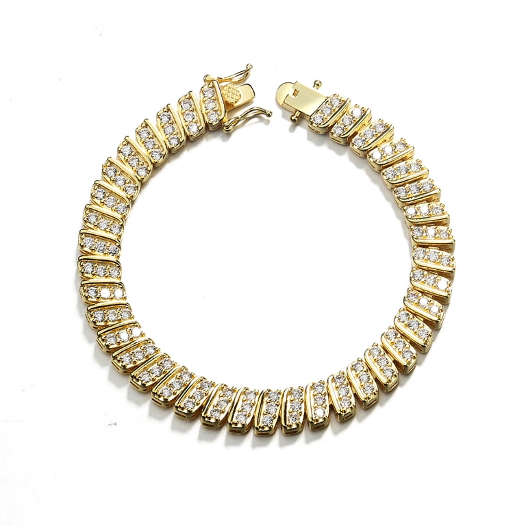 Amy & Annette 18K Gold Plated Vintage Tennis Bracelet photo 7