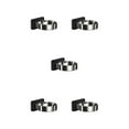 thumbnail image 2 of Transemion Support de Rangement pour Sèche-Cheveux Sans Perçage, Installation Murale, Support de Sèche-Cheveux, Étagère, Cintre, Accessoires pour Salle de Lavage, Noir, Ensemble de 5, 2 of 6