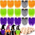 thumbnail image 3 of 15 Piezas de Barbas de Gnomo para Manualidades Día de Pascua Tela de Piel Sintética Barbas de Gnomos Precortadas Hechas a Mano 30 Piezas Bolas de Madera para Halloween Navidad Día de San Valentín Día, 3 of 4